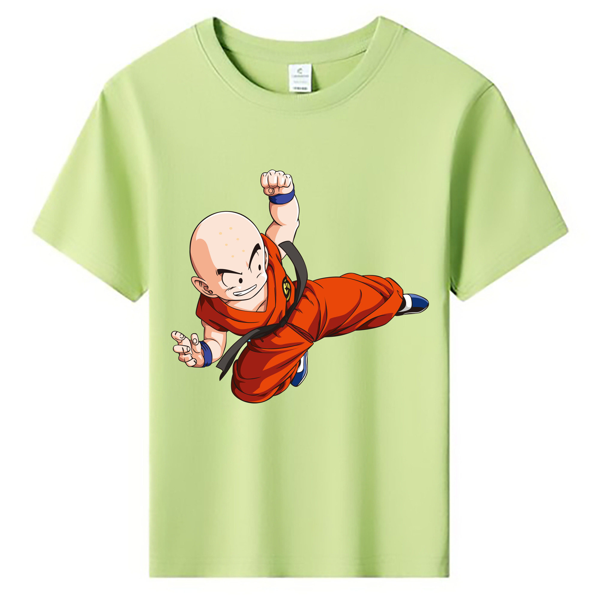 （画像用） ドラゴンボール クリリン DRAGON BALL krillin 綿100％キッズTシャツ（フロントプリント）